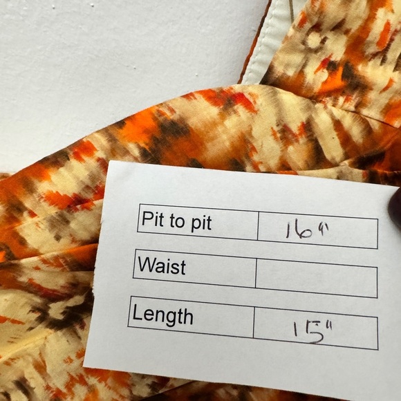 💎 Zara Drape Crop Top Orange - Picture 10 of 11